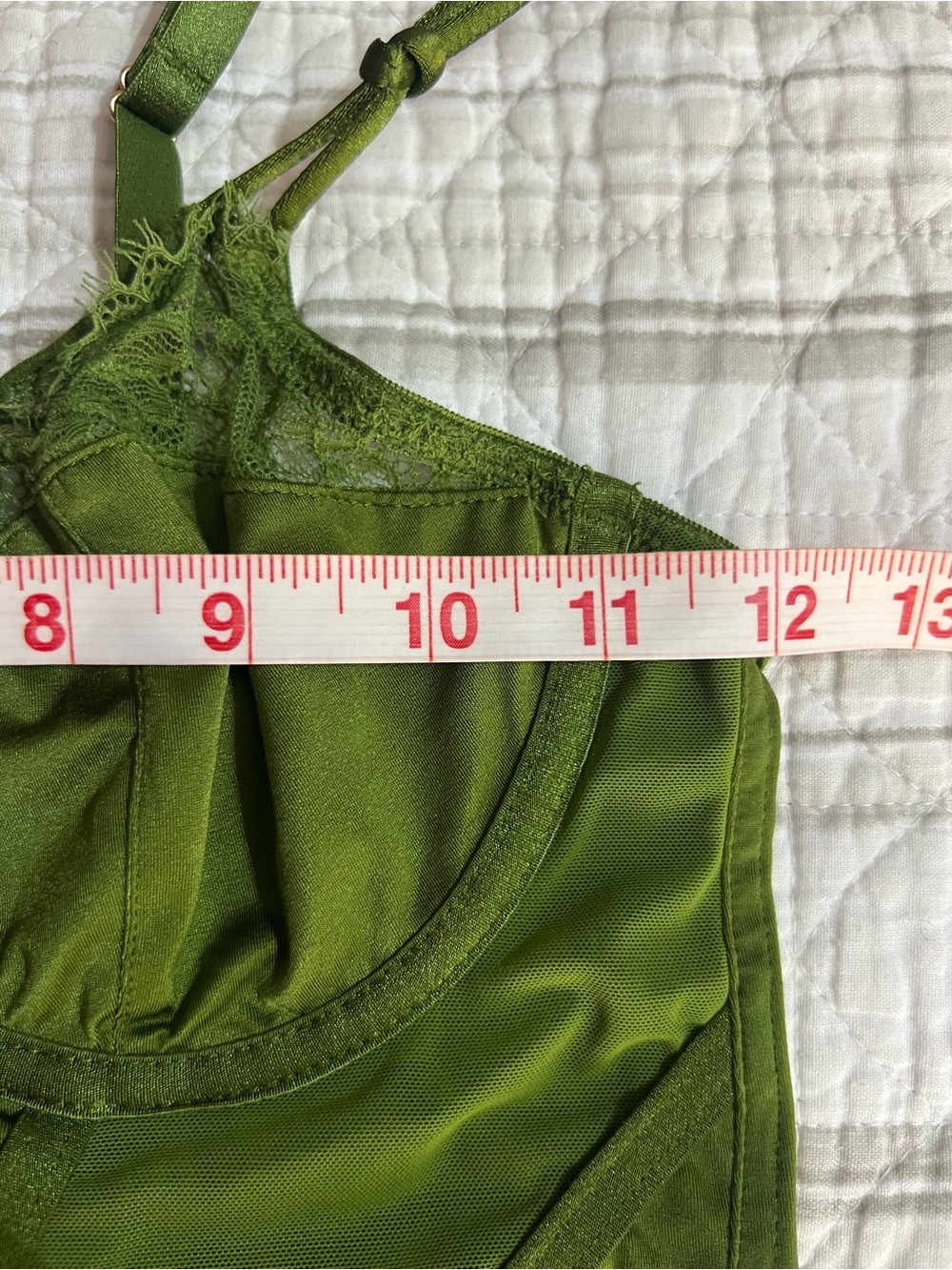 Victoria’s Secret Longline Bralette In Vibrant Olive Green Underwire Size XS - Picture 4 of 5